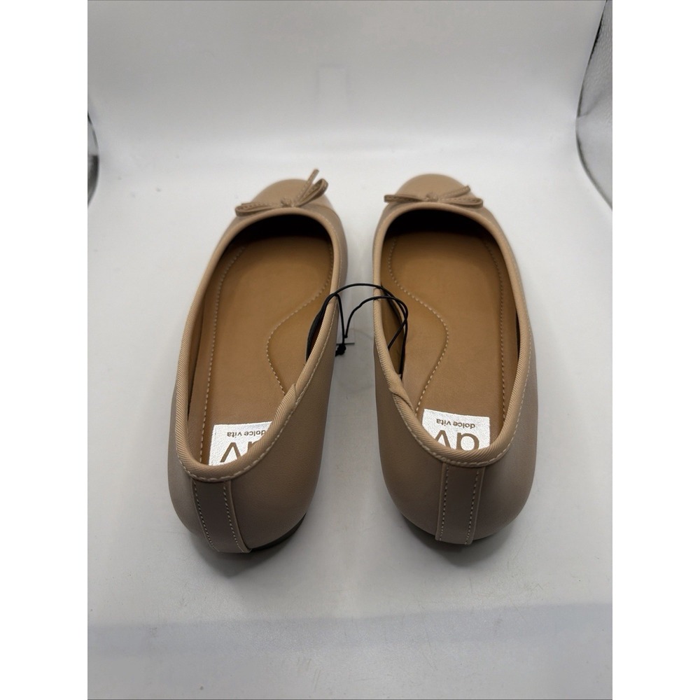 Dolce Vita Moxy Ballet Flats Women's Cafe Leather Cap Toe Slip-On. Size 7.5 - Picture 6 of 13